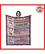 50&quot;x60&quot; Flannel Granddaughter Throw Blanket - Ideal Birthday and Holiday... - $623.90 MXN