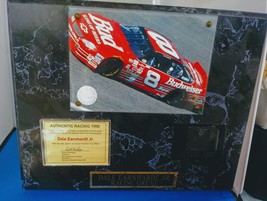 DALE EARNHEART Jr PLAQUE w/TIRE FROM EARLY CUP YEAR DRIVING #8 w/COA -Sa... - £62.88 GBP