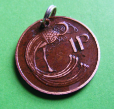 Authentic Rustic Lucky Irish Decimal One Penny Coin From 1980 - Ireland - Celtic - £9.18 GBP