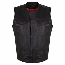 Men&#39;s MCJ Ultra Soft Premium Leather Club Vest High Mileage Quick Access Vest - £102.22 GBP+