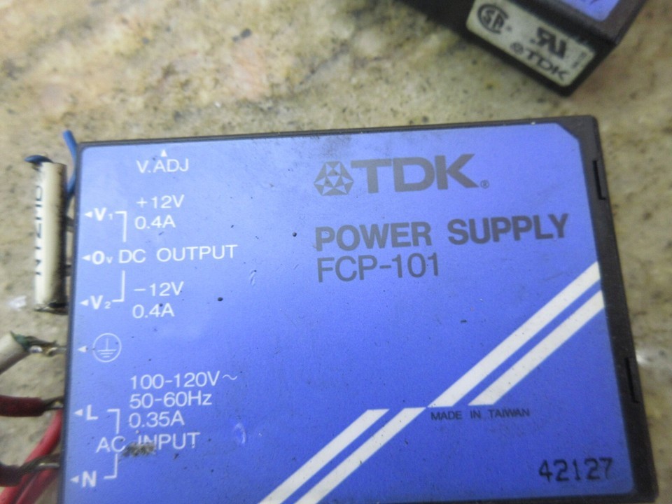TDK POWER SUPPLY FCP-101 42127 12V LOT OF 2 PIECES Item image 3