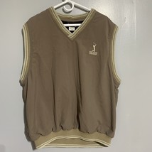 Roche V Neck Golf Vest Men&#39;s Brown XL Made In USA - $22.57