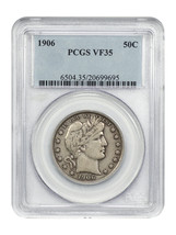 1906 50C PCGS VF35 - $254.63