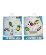 2 Sets Crocs Jibbitz Charms Lot 10pcs Unicorn Taco Avocado Rainbow Pinea... - $258.02 MXN