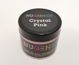 NUGENESIS- Dip Dipping Powder - 1.5oz/jar (Crystal Pink 1.5oz) - £18.37 GBP
