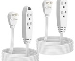 Kasonic 3 Feet 3 Outlet Extension Cord 2 Pack - Triple Wire Grounded Mul... - $22.99