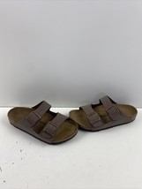 Birkenstock ARIZONA Mocca Birko-Flor Buckled Slide Sandals Women’s Size ... - £43.05 GBP