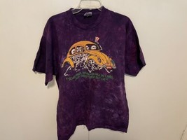 Vintage Liquid Blue 1994 Grateful Dead &#39;Dead Xing&#39; Purple T-shirt - Size XL - $272.25
