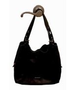 Vince Camuto Pebbled Leather Black  Shoulder Bag Handbag Double Strap Ha... - $39.60