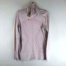 Lululemon In Stride Jacket Heathered Pig Pink White Narrow Bold Multi St... - £24.33 GBP