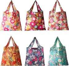 6 Pack Reusable Shopping Bags for Groceries Grocery Bags Washable Sturdy... - £23.88 GBP