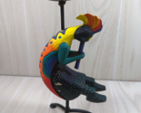 Bright colorful painted  kokopelli candlestick holder metal base - $19.79