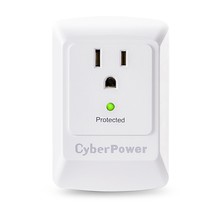 CyberPower CSB100W Essential Surge Protector, 900J/125V, 1 Outlet, Wall Tap - £15.00 GBP