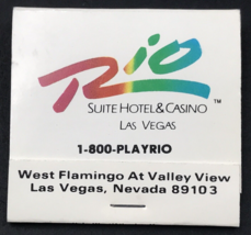 Rio Hotel &amp; Casino Las Vegas NV Nevada Matchbook Full 15 Unstruck Rio Rita - £4.65 GBP