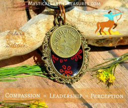 Zodiac Sagittarius Pendant and Necklace The Archer Astrology by Solara Solstice - £20.15 GBP