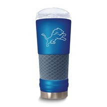 NFL Detroit Lions 24 Oz. Stainless Steel Silicone Grip Tumbler with Lid - £34.28 GBP