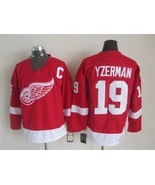 Red Wings #19 Steve Yzerman Jersey Old Style Uniform Red - $49.00