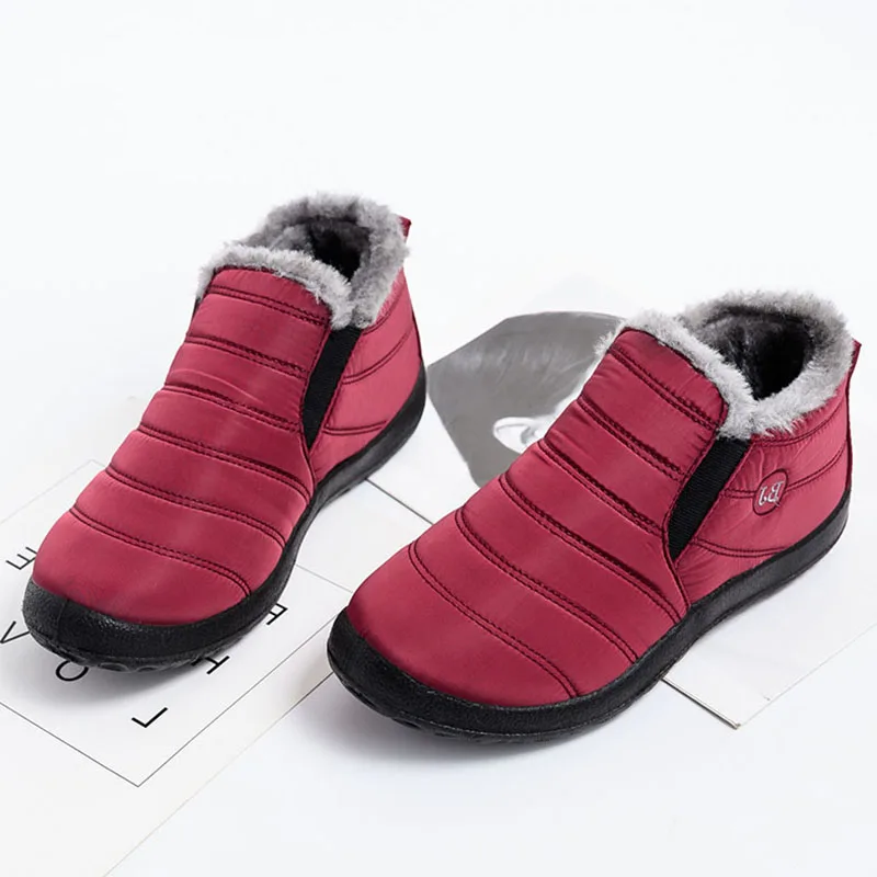 2024 Winter Women Shoes Waterproof Women Flats Platform Shoes Women Slip On Mocc - £121.04 GBP
