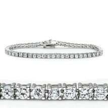 46905 - Rhodium Brass Bracelet with AAA Grade CZ  in Clear - $1,079.73 MXN