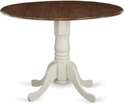 East West Furniture Wooden Dmt-Wlw-Tp Modern Dining Table With Walnut Round - £166.76 GBP