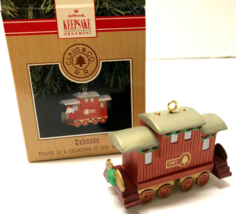 HALLMARK 1991 CLAUS and Co Railroad CABOOSE Train Ornament - $9.90