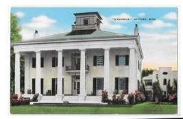 Natchez Mississippi D'Evereux Historic 1840 Mansion Vintage Postcard - $4.99