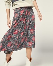 Isabel Marant Etoile Women&#39;s Yeba Floral Printed Asymmetric Midi Skirt M 38 - $196.27