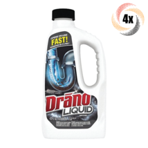 4x Bottles Drano Liquid Drain Cleaner &amp; Clog Remover | 32 fl oz | Fast S... - £34.62 GBP
