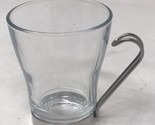 Bormioli Rocco Cappuccino Espresso Clear Tempered Glass Cup w/ Wire Hand... - £8.96 GBP