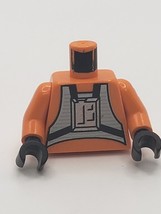 Lego Star Wars X-Wing Pilot Torso Minifigure Orange Suit 1665/18 - £1.39 GBP