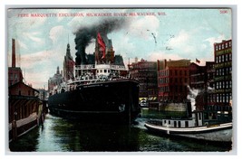 Pere Marquette Excursion Milwaukee Wisconsin WI 1910 DB Postcard V3 - £6.59 GBP
