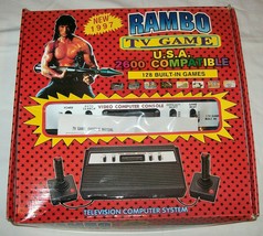 NEW NIB Rambo TV Games Atari 2600 Clone legendary game console 128 Games... - $135.00