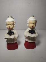 Vintage 1960s Chalkware Choir Boy Caroler Ornaments Figurines – Set of 2 - $295.73 MXN