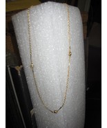 Gold Tone Multi Knotted Chain 16 1/2&quot; - £9.56 GBP