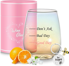 Birthday Gifts for Women Personalised Wine Glasses Funny Best Friend Christmas G - £19.82 GBP