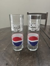 Vintage One Calorie Diet Pepsi Tall Drinking Glass  Tumbler Tom Collins ... - $17.81