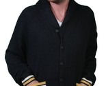 Crooks and Castles Navy Blue CC Anchor Knit Cardigan - £70.57 GBP