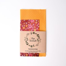 Set of 2 Food Wraps, beeswax wrap, zero waste, gift set, eco friendly, biodegrad - £13.58 GBP