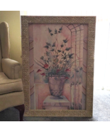 Framed Inka Zlin Painting Siesole Floral Very Lg 42 x 30 Cedar Creek Col... - £36.54 GBP