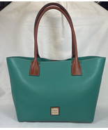Dooney &amp; Bourke Tote Handbag Purse Leather Large Pebble Grain Teal - $1,861.00 MXN