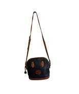 Vintage Dooney &amp; Bourke Handbag  Large Navy Crossbody  Leather - $74.80