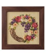 Cosmo Harvest Wreath Seasonal Flower Arrangement Cross Stitch Kit - $677.02 MXN