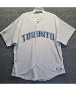 Men's Toronto Blue Jays Majestic Made in USA Team Jersey Size 2X Wildcard Stain* - $28.90