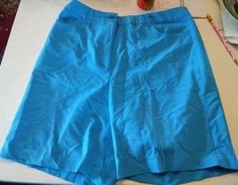 000 Women&#39;s Classic Blue Golf Shorts Size 10 Monterey Club Poleyester Rayon - £10.40 GBP