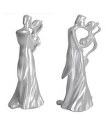 The First Kiss Wilton Wedding Anniversary Cake Topper Shimmer White 202-... - $11.28