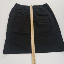 Larry Levine Straight RN#103715 Women's 8 Rear Zipper & Slit Black Pencil Skirt image 6