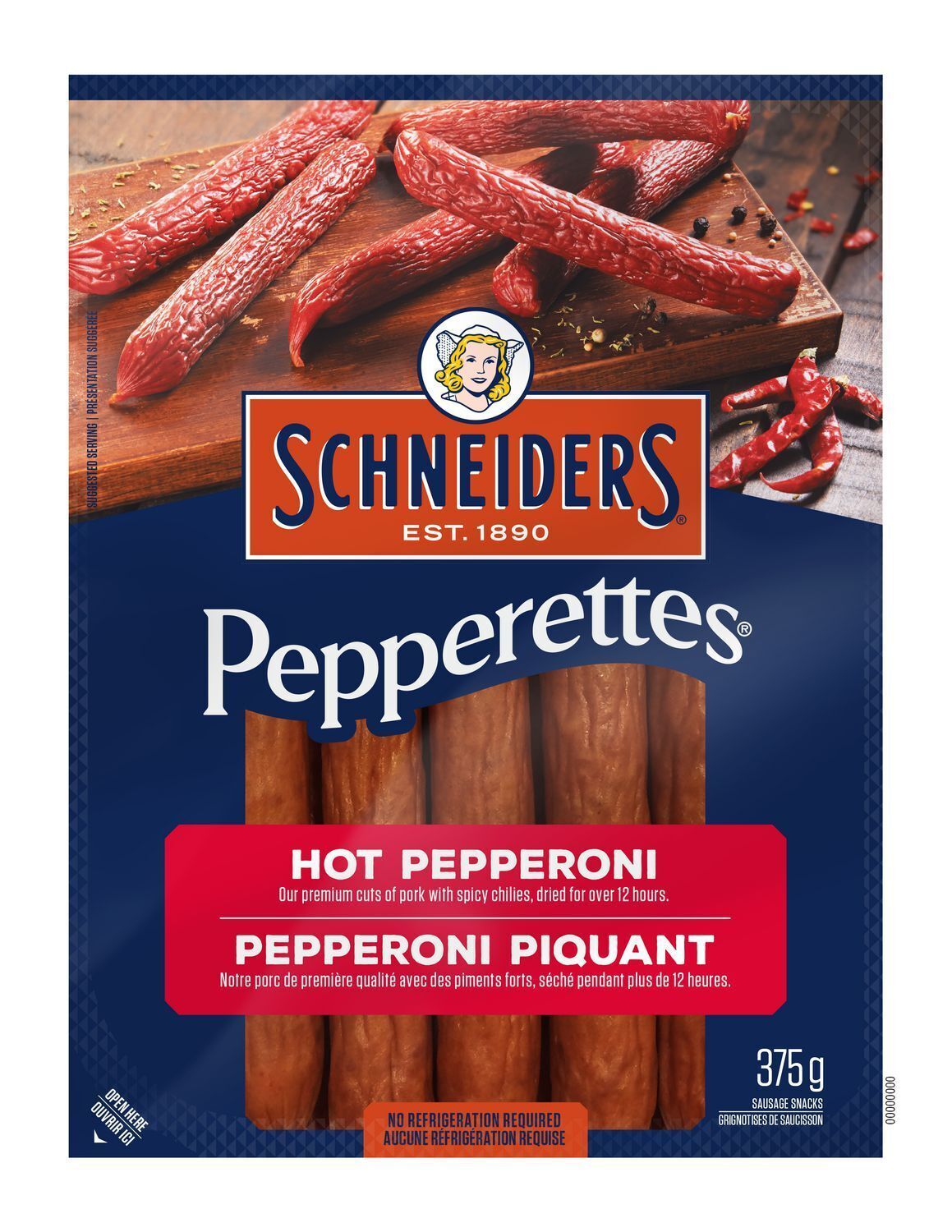 Primary image for Schneiders Pepperettes Sausage Sticks Hot Pepperoni Flavor 375g -Free Shipping