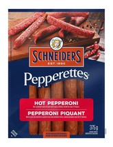 Schneiders Pepperettes Sausage Sticks Hot Pepperoni Flavor 375g -Free Sh... - $29.03