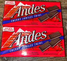 Andes ~ Cherry Jubilee Thins Candy 4.67 oz Each,  56 Pieces ~ 12/2025 - £13.81 GBP