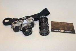 Olympus OM-1n SLR 35mm Camera Zuiko Auto-S 50mm f1:1.8 & Olympus 70-150mm Lenses - $168.29